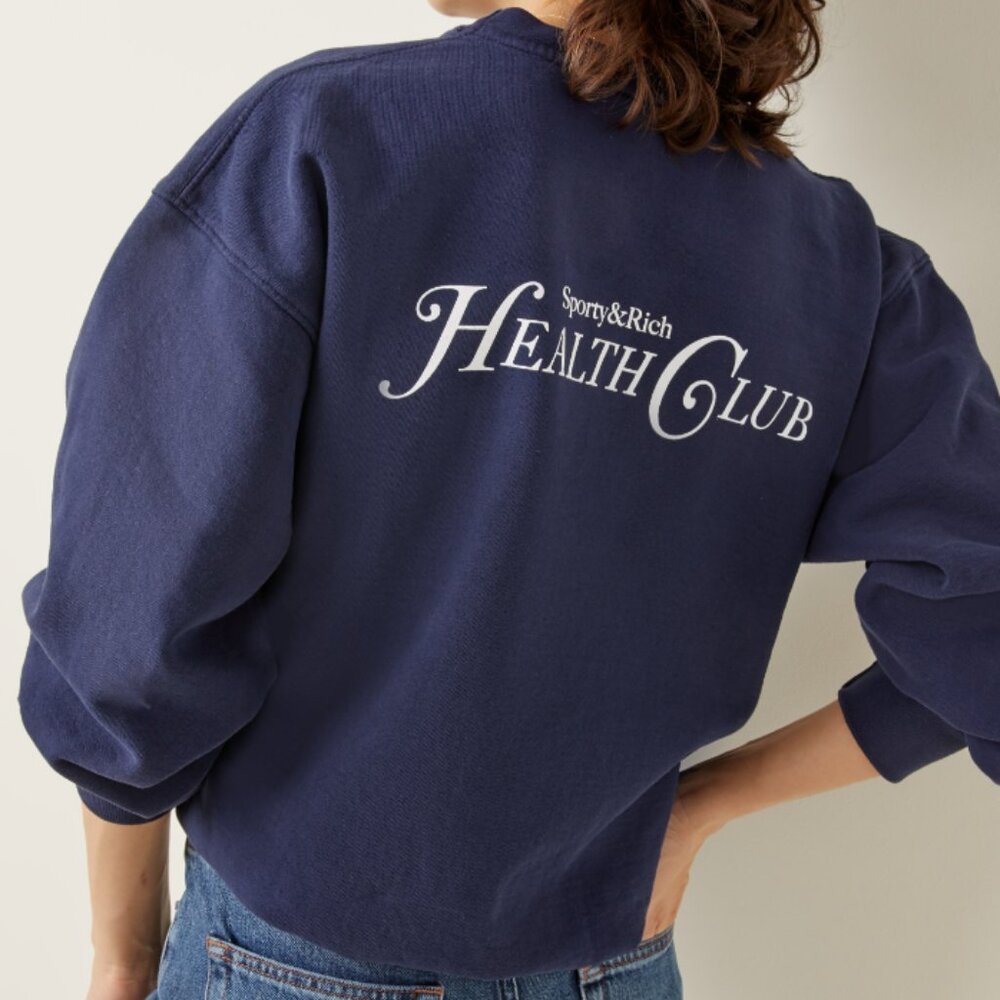 Sporty & Rich Rizzoli Printed Cotton Sweatshirt XS